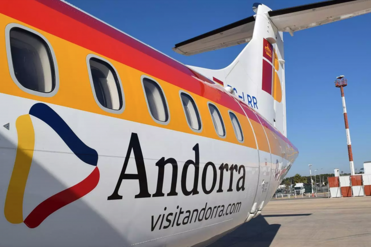 Un dels avions de la companyia Air Nostrum.